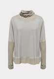 Jersey beige cuello alto