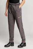 Pantalón jogger mujer color gris chocolate