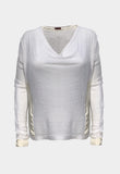 Sweater Lino Seda Blanco