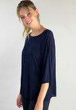 Camiseta Oversize azul