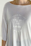 Camiseta oversize blanca