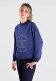 Sudadera azul marino mujer con logo