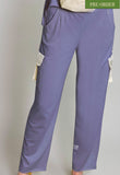 Pantalón Cargo Violeta Algodón seda