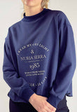 Sudadera azul marino mujer